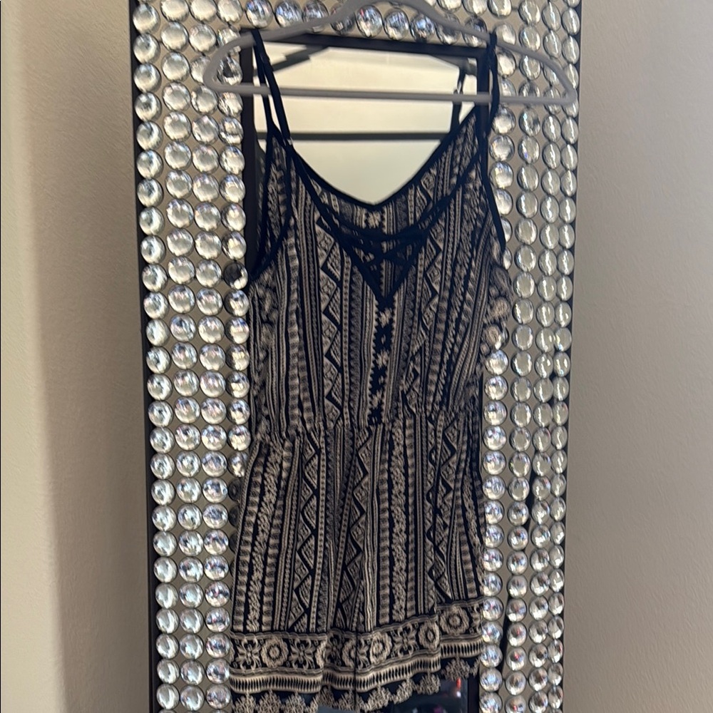 Tribal Print Sleeveless Romper